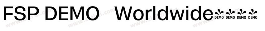 FSP DEMO   Worldwide字体转换
